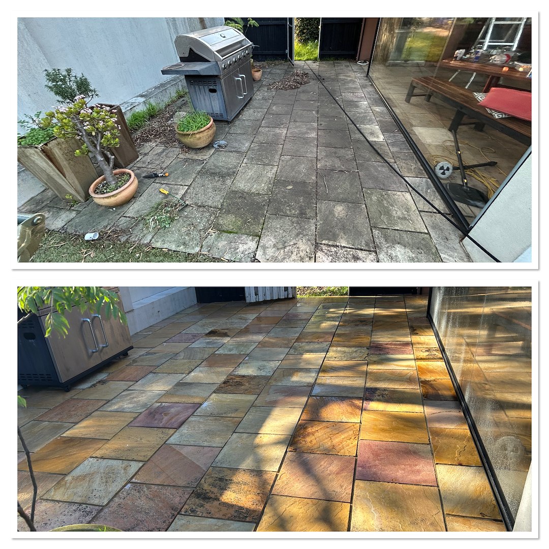 Back Patio Paver Cleaning In Mulgrave, VIC